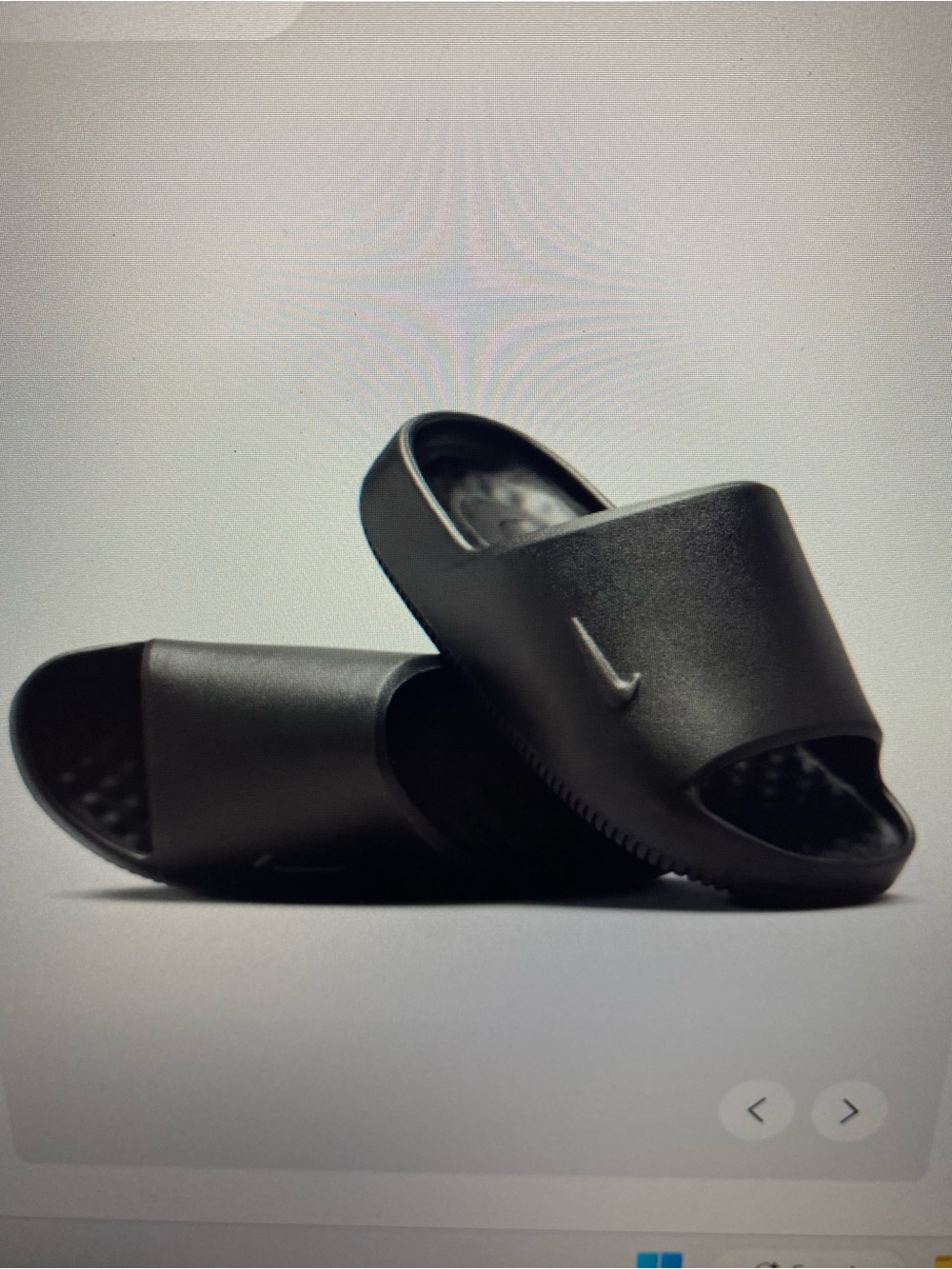 Men's Black Slides